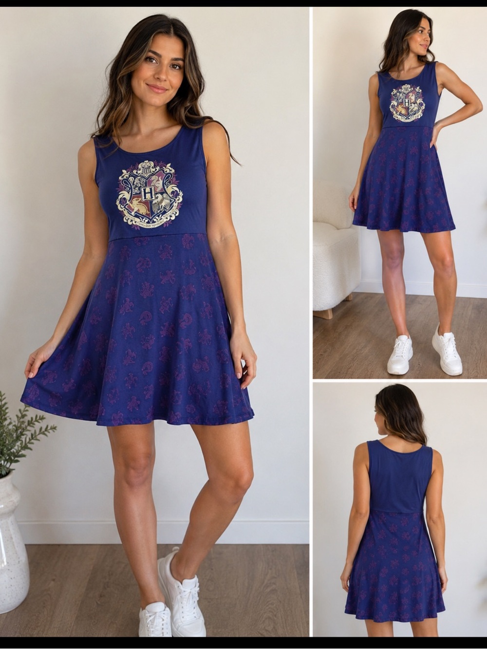Harry Potter Wizarding‎ World Universal Studios Dress Size Large Purple Hogwarts